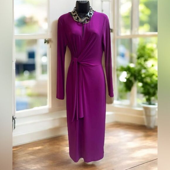 REISS Valentina $385 Midi-Dress Size US 8 UK 12 - Picture 5 of 16